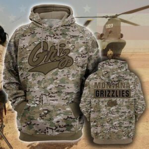 NCAA Montana Grizzlies Camouflage Unisex Hoodie NCAA2341
