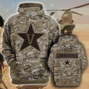 NCAA Vanderbilt Commodores Camouflage Unisex Hoodie NCAA2264