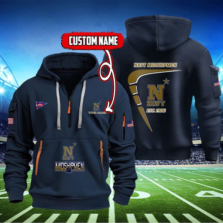 Navy-Midshipmen-Quarter-Zip-Hoodie-NCAA2093-3