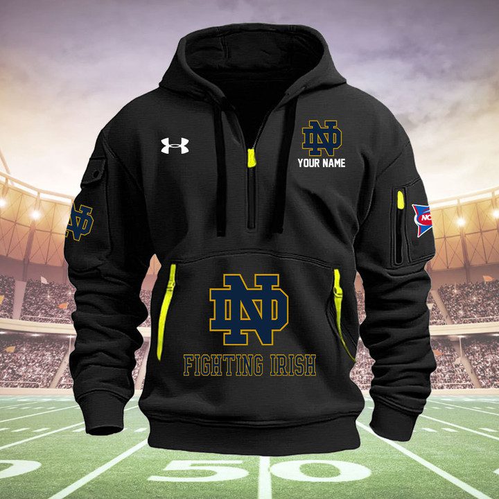 Notre-Dame-Fighting-Irish-Quarter-Zip-Hoodie-NCAA2079 Notre Dame Fighting Irish Quarter Zip Hoodie NCAA2079