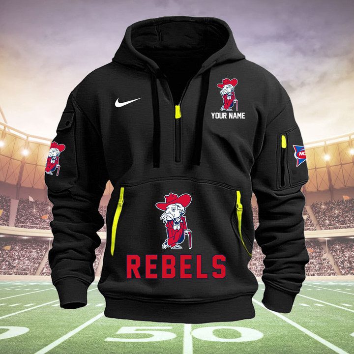 Ole-Miss-Rebels-Quarter-Zip-Hoodie-NCAA2056 Ole Miss Rebels Quarter Zip Hoodie NCAA2056