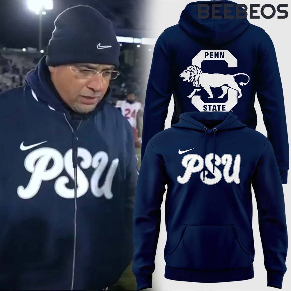 Penn State Nittany Lions Coach James Franklin Navy Hoodie Penn State Nittany Lions Coach James Franklin Navy Hoodie
