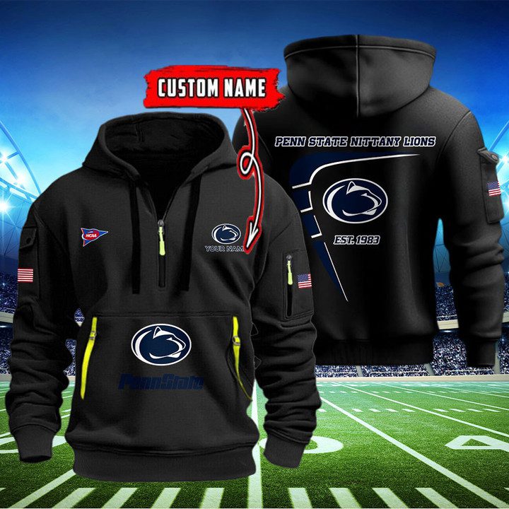 Penn-State-Nittany-Lions-Quarter-Zip-Hoodie-NCAA2039 Penn State Nittany Lions Quarter Zip Hoodie NCAA2039