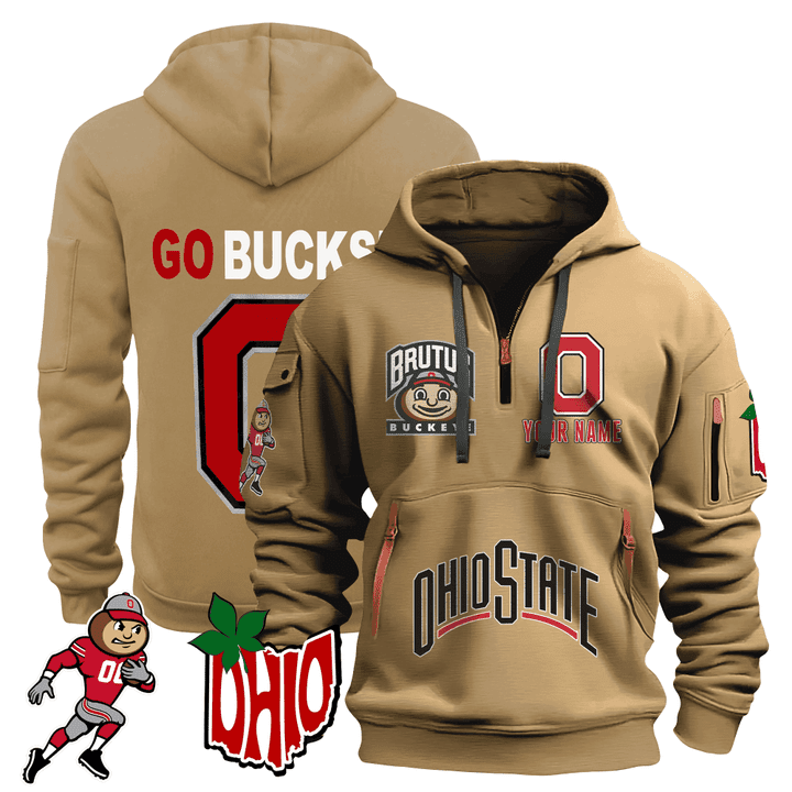 Personalized-Ohio-State-Buckeyes-Quarter-Zip-Hoodie-1