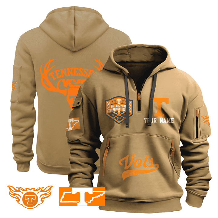 Personalized-Tennessee-Volunteers-Quarter-Zip-Hoodie-1