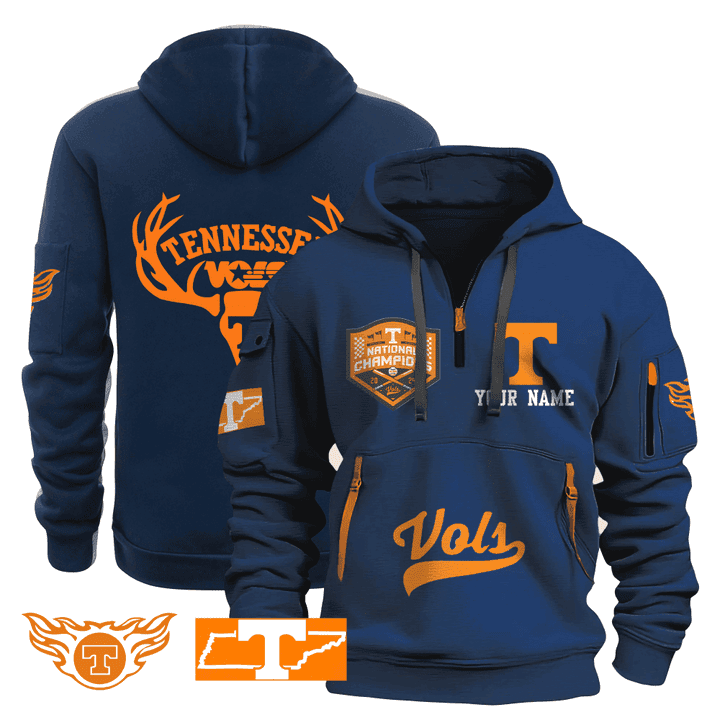 Personalized-Tennessee-Volunteers-Quarter-Zip-Hoodie-3