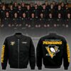 Pittsburgh Penguins Hockey Team Zip Bomber Jacket Jacket BCT1022