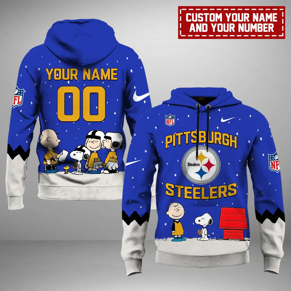 Pittsburgh Steelers NFL Peanuts & Snoopy Night 2024 Personalized Unisex Hoodie