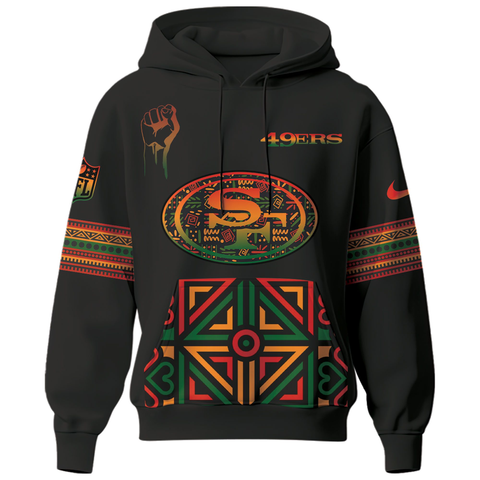 San-Francisco-49ers-NFL-Black-History-Month-Unisex-Hoodie-Set-GHS2026-1