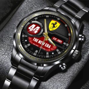 Scuderia Ferrari x Lewis Hamilton Black Stainless Steel Watch CGN5121