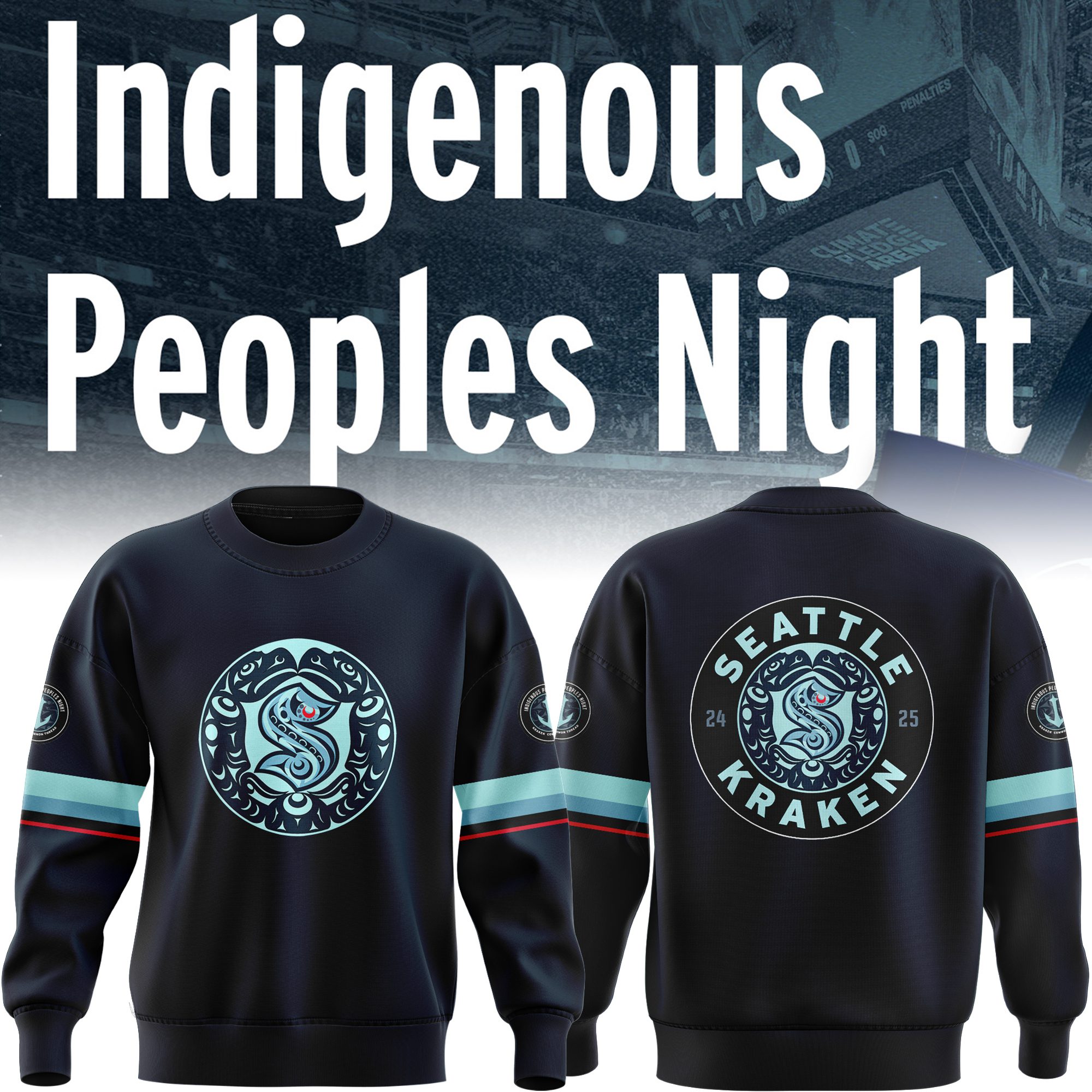 Seattle-Kraken-Indigenous-Peoples-Night-Sweatshirt-BCT1066 Seattle Kraken Indigenous Peoples Night Sweatshirt BCT1066