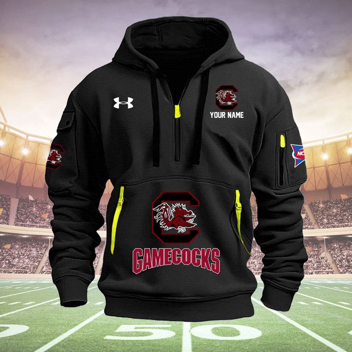 South-Carolina-Gamecocks-Quarter-Zip-Hoodie-NCAA2063 South Carolina Gamecocks Quarter Zip Hoodie NCAA2063