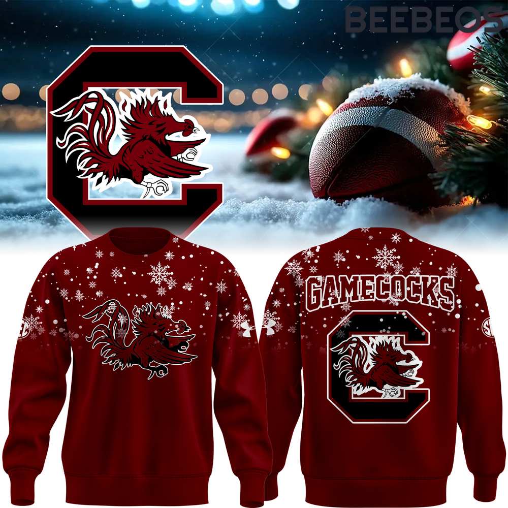 South Carolina Gamecocks Snowflake Christmas Special Edition Red Sweatshirt South Carolina Gamecocks Snowflake Christmas Special Edition Red Sweatshirt