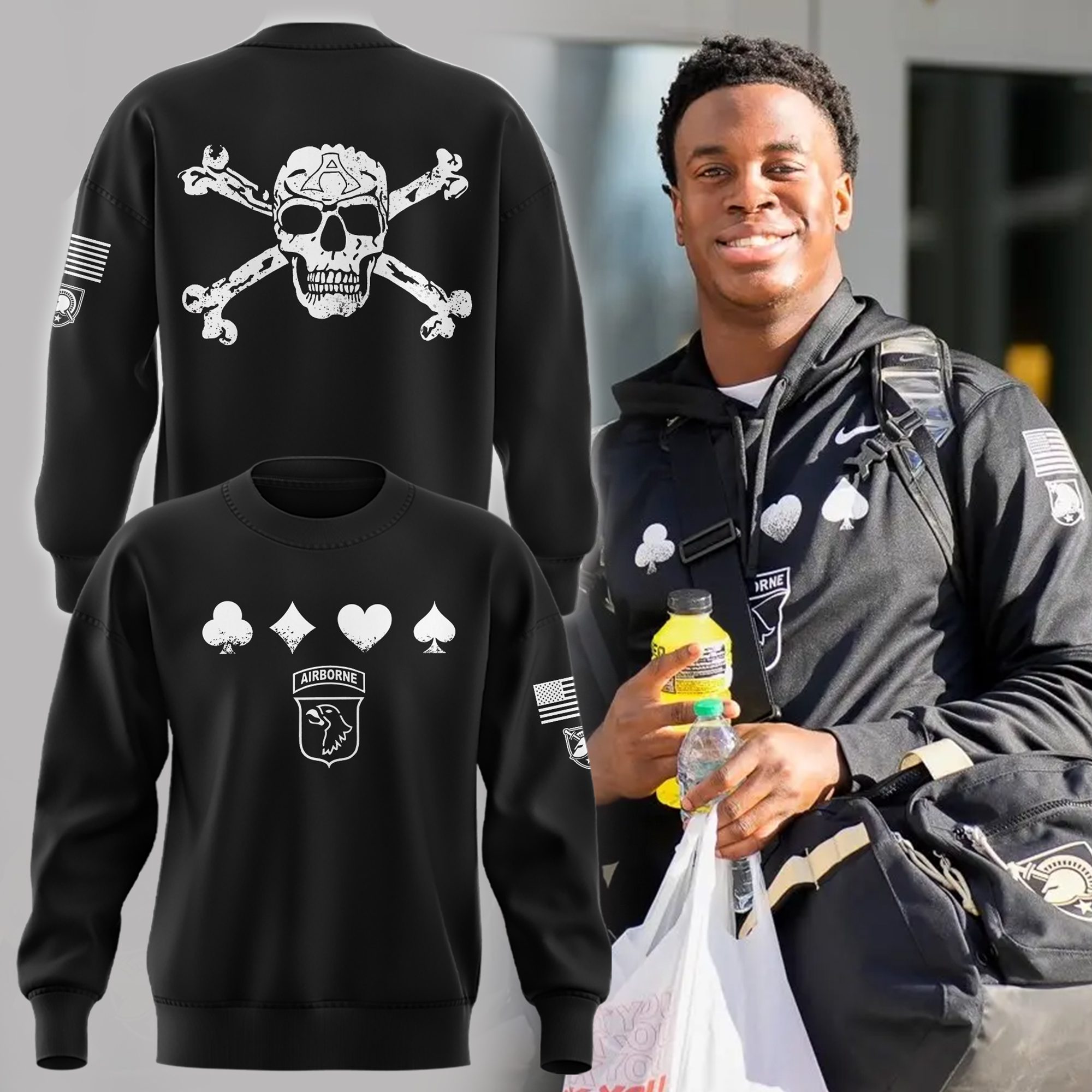 Special-Airborne-Army-Black-Knights-Football-Sweatshirt-BCT1046 Special Airborne Army Black Knights Football Sweatshirt BCT1046