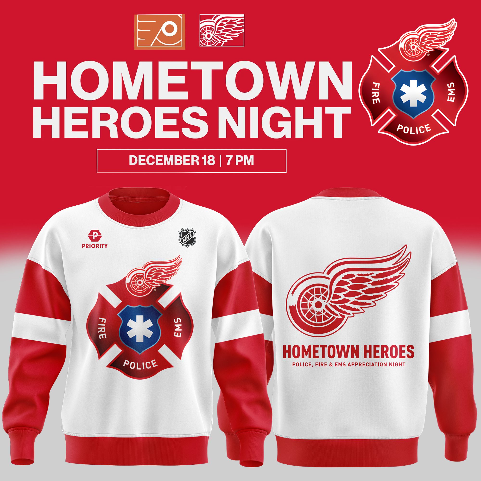 Special-Hometown-Heroes-Detroit-Red-Wings-Sweatshirt-BCT1053 Special Hometown Heroes Detroit Red Wings Sweatshirt BCT1053