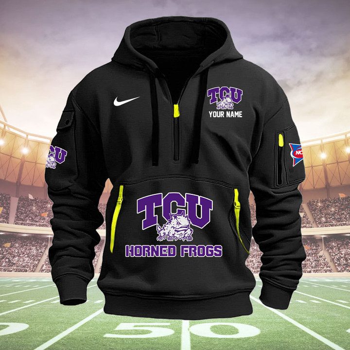 TCU-Horned-Frogs-Quarter-Zip-Hoodie-NCAA2055 TCU Horned Frogs Quarter Zip Hoodie NCAA2055