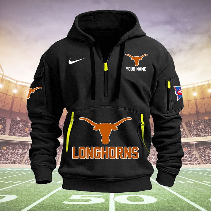 Texas-Longhorns-Quarter-Zip-Hoodie-NCAA2057 Texas Longhorns Quarter Zip Hoodie NCAA2057