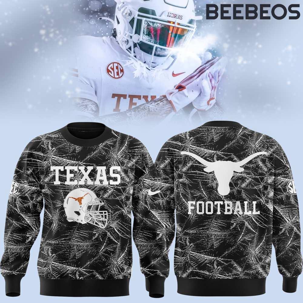 Texas Longhorns The Icy Black Sweatshirt Texas Longhorns The Icy Black Sweatshirt