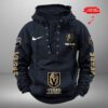 Vegas Golden Knights NHL Swoosh Hooded Lace Up Retro Vintage Hoodie Custom Name