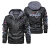 Washington Capitals Black Brown Leather Jacket LIZ185
