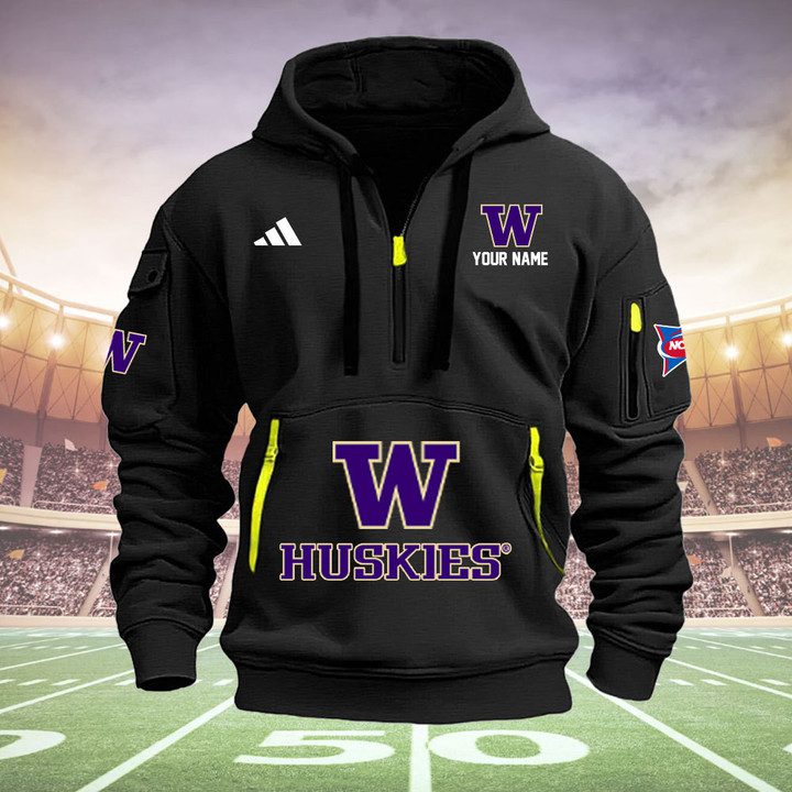 Washington-Huskies-Quarter-Zip-Hoodie-NCAA2082 Washington Huskies Quarter Zip Hoodie NCAA2082