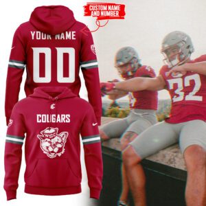 Washington State Football 2024 Hoodie Custom Name And Custom Number BHD6073