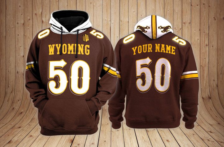 Wyoming-Cowboys-Football-Unisex-Hoodie-Custom-Name-And-Number-NCAA2130 Wyoming Cowboys Football Unisex Hoodie Custom Name And Number NCAA2130