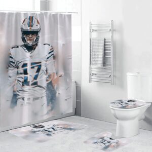 Buffalo Bills 17 Josh Allen Bathroom Set BRS2588