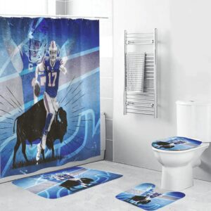Buffalo Bills 17 Josh Allen Bathroom Set BRS2674