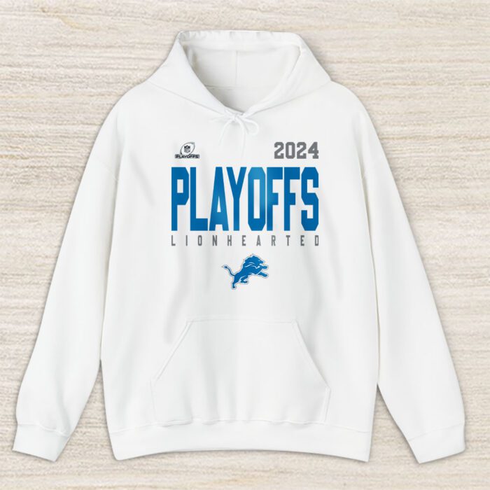 Detroit Lions 2024 NFC North Division Champions Locker Room Trophy Unisex Hoodie TAH25101