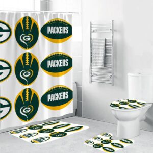 Green Bay Packers Logo 5 Bathroom Set BRS2828