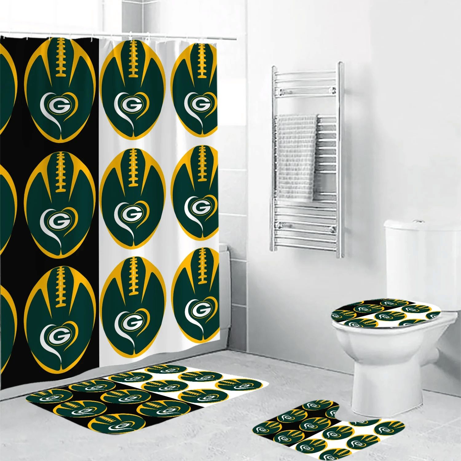 Green-Bay-Packers-Logo-5-Bathroon-Set-BRS2576 Green Bay Packers Logo 5 Bathroon Set BRS2576