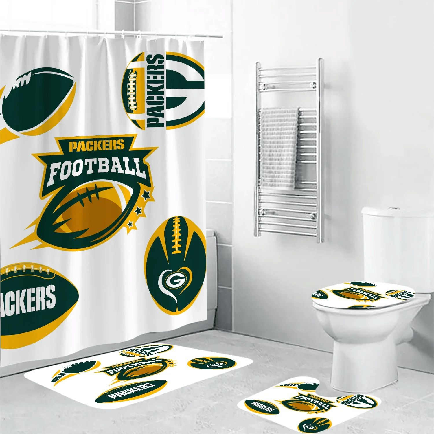 Green-Bay-Packers-Logo-Bathroon-Set-BRS2578 Green Bay Packers Logo Bathroon Set BRS2578