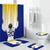 Los Angeles Rams on Twitter football wallpaper Ram Waterproof Shower Curtain Non-Slip Toilet Lid Cover Bath Mat Bathroom Set BRS2640