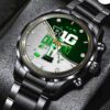 Oregon Ducks Football Black Stainless Steel Watch GCL1071