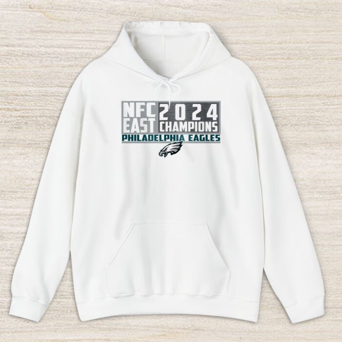 Philadelphia Eagles 2024 NFC East Division Champions Locker Room Trophy Unisex Hoodie TAH25098