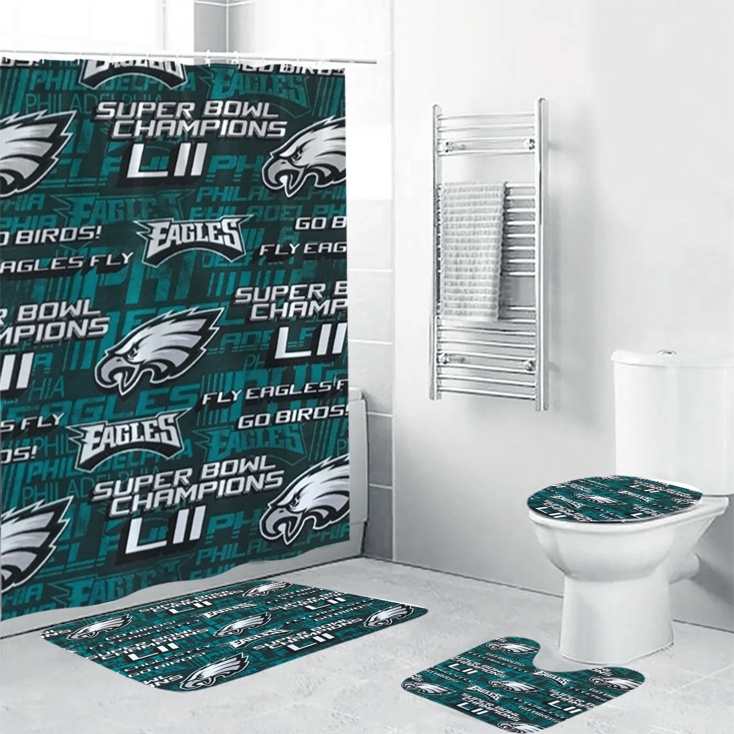 Philadelphia-Eagles-Logo4-Waterproof-Shower-Curtain-Non-Slip-Toilet-Lid-Cover-Bath-Mat-Bathroom-Set-BRS2557 Philadelphia Eagles Logo4 Waterproof Shower Curtain Non-Slip Toilet Lid Cover Bath Mat Bathroom Set BRS2557