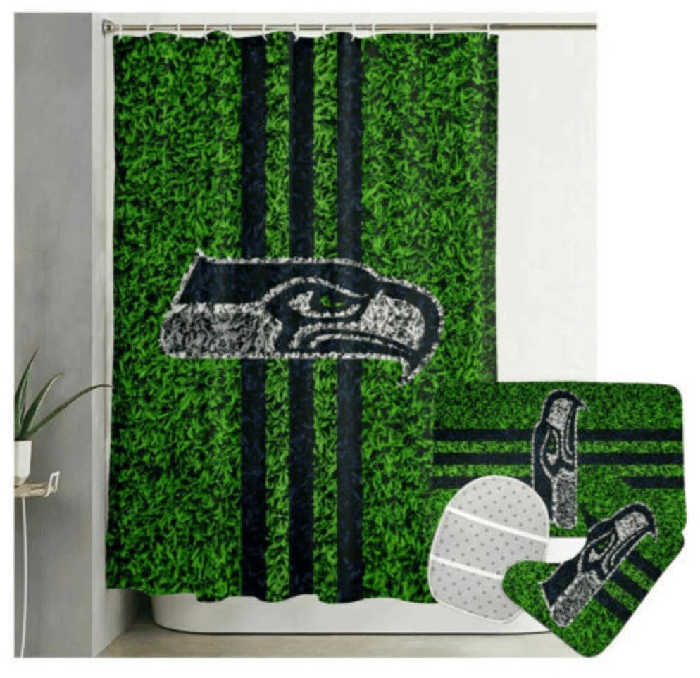 Seattle-Seahawks-Grass-Waterproof-Shower-Curtain-Non-Slip-Toilet-Lid-Cover-Bath-Mat-Bathroom-Set-seattleseahawks-BRS4186 Seattle Seahawks Grass Waterproof Shower Curtain Non-Slip Toilet Lid Cover Bath Mat Bathroom Set