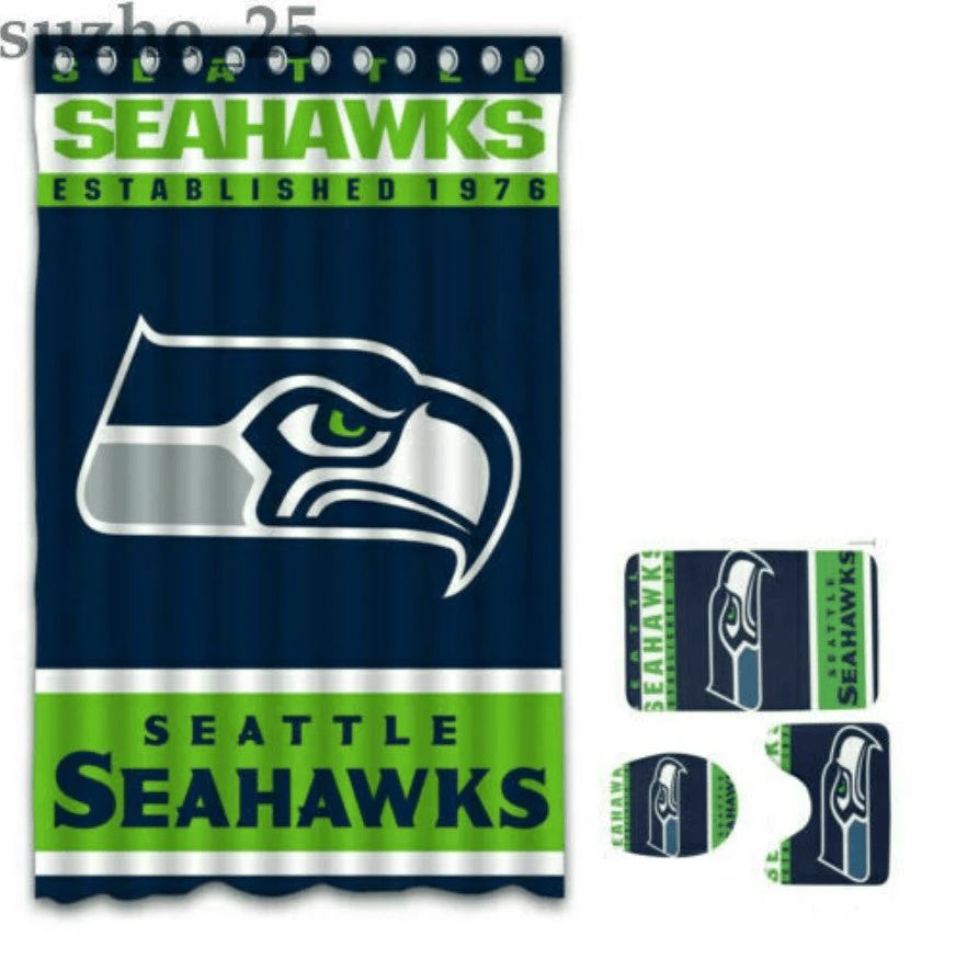 Seattle-Seahawks-Logo-EST-1976-Waterproof-Shower-Curtain-Non-Slip-Toilet-Lid-Cover-Bath-Mat-Bathroom-Set-seattleseahawks-BRS4210 Seattle Seahawks Logo EST 1976 Waterproof Shower Curtain Non-Slip Toilet Lid Cover Bath Mat Bathroom Set