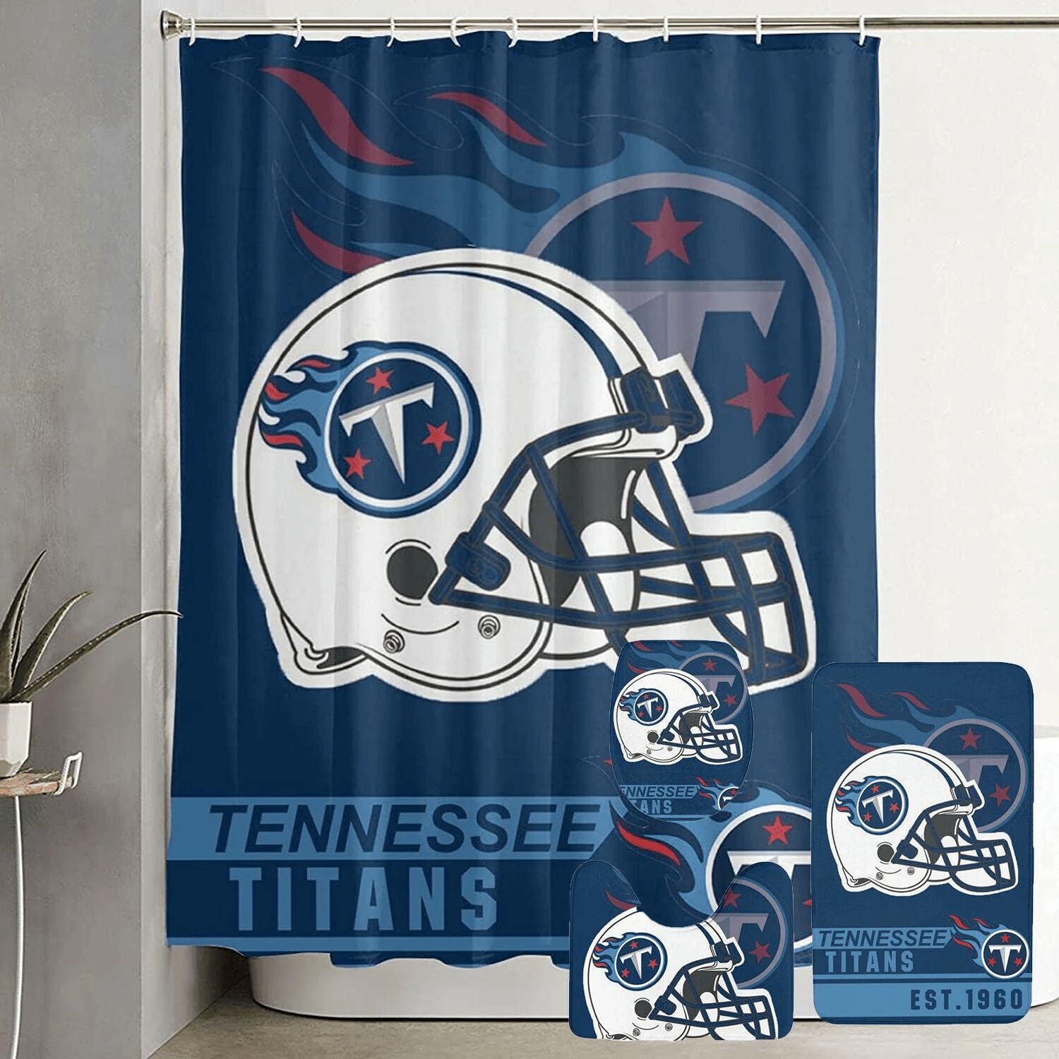 Tennessee-Titans-Helmet-Logo-Waterproof-Shower-Curtain-Non-Slip-Toilet-Lid-Cover-Bath-Mat-Bathroom-Set-BRS4228 Tennessee Titans Helmet Logo Waterproof Shower Curtain Non-Slip Toilet Lid Cover Bath Mat Bathroom Set BRS4228