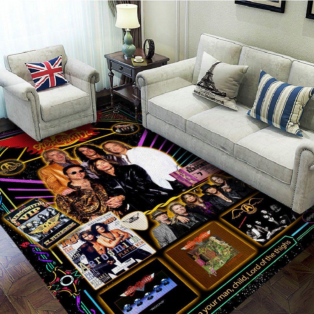 Aerosmith-Rectangular-Rug-Floor-Decor-GRR1057 Aerosmith Rectangular Rug Floor Decor GRR1057