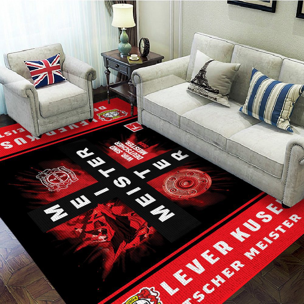 Bayer-Leverkusen-Rectangular-Rug-Floor-Decor-GRR1090 Bayer Leverkusen Rectangular Rug Floor Decor GRR1090