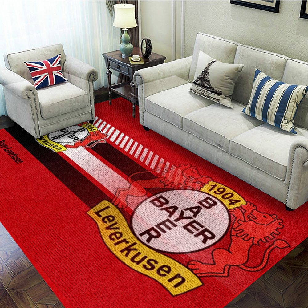Bayer-Leverkusen-Rectangular-Rug-Floor-Decor-GRR1097 Bayer Leverkusen Rectangular Rug Floor Decor GRR1097
