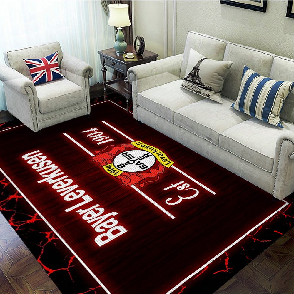 Bayer-Leverkusen-Rectangular-Rug-Floor-Decor-GRR1101 Bayer Leverkusen Rectangular Rug Floor Decor GRR1101
