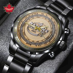 Canada Champion 2025 4 Nations Face-Off Black Stainless Steel Watch