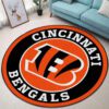 Cincinnati Bengals Premium Round Rug Floor Decor SRR1154