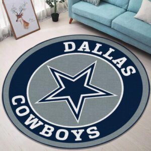 Dallas Cowboys Premium Round Rug Floor Decor SRR1064