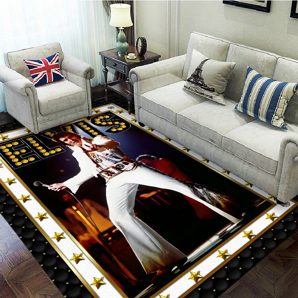 Elvis-Presley-Rectangular-Rug-Floor-Decor-GRR1046 Elvis Presley Rectangular Rug Floor Decor GRR1046