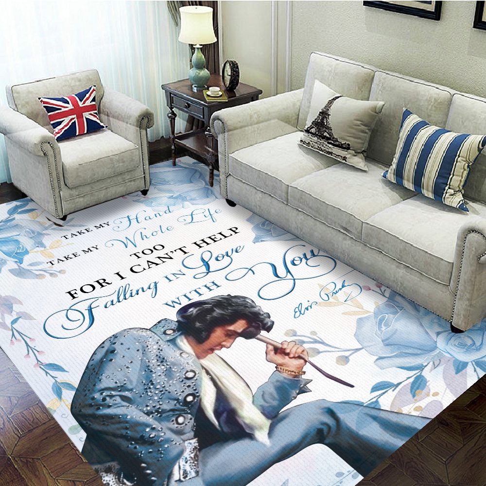 Elvis-Presley-Rectangular-Rug-Floor-Decor-GRR1048 Elvis Presley Rectangular Rug Floor Decor GRR1048