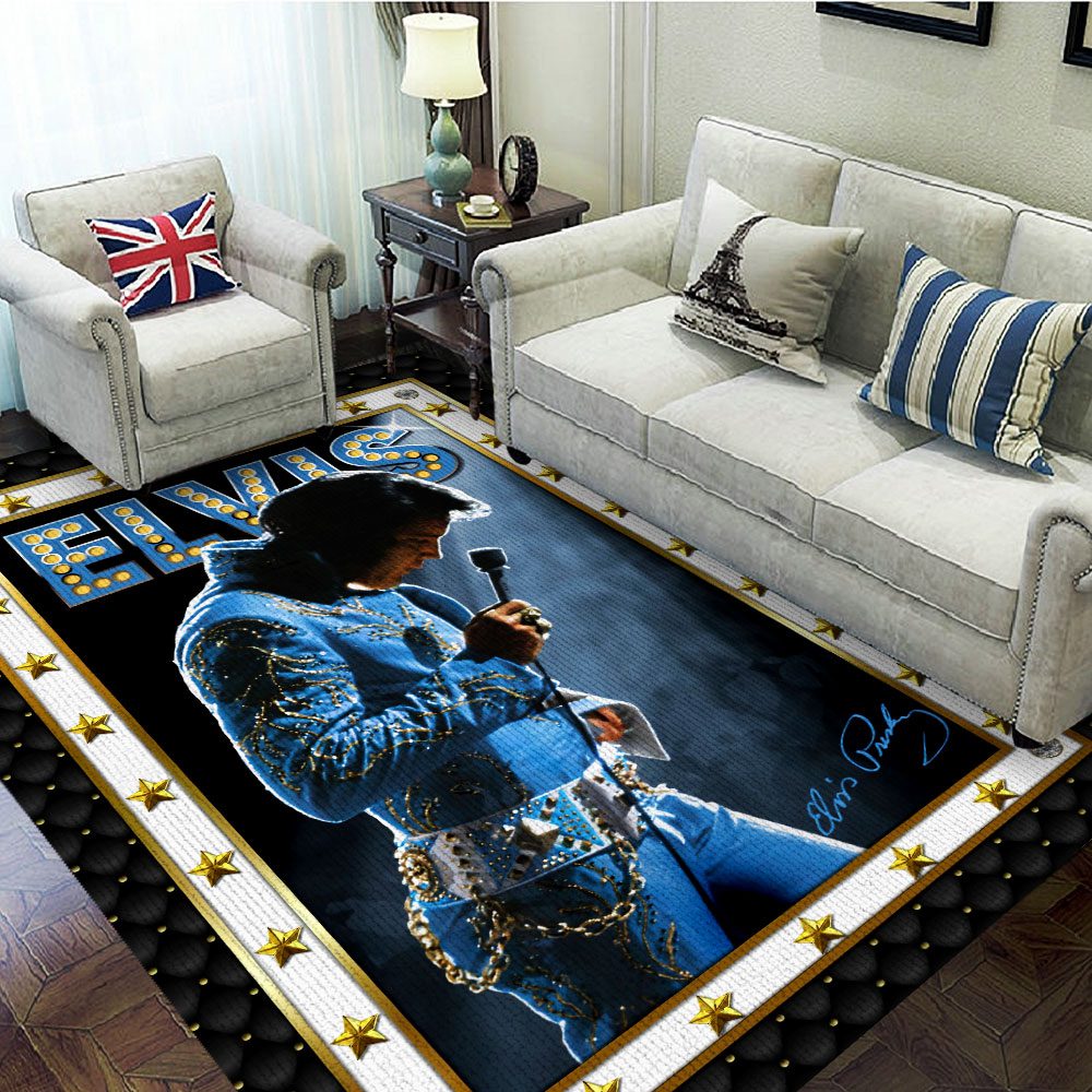 Elvis-Presley-Rectangular-Rug-Floor-Decor-GRR1114 Elvis Presley Rectangular Rug Floor Decor GRR1114